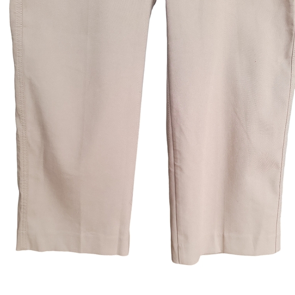 Ann Taylor | Women's Beige Petite High Rise Kate Wide Leg Crop Pant -Size 2P - Picture 7 of 13